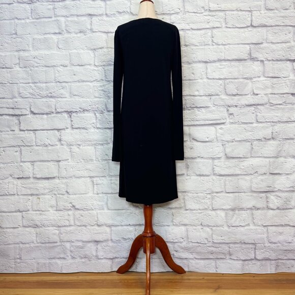 Dennis Merotto Black Sheath Dress - Picture 2 of 6